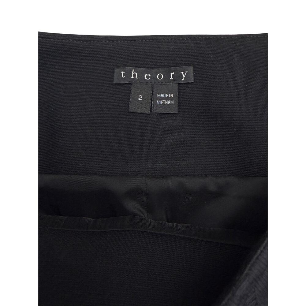 THEORY Delsy Fritella Textured Moto Mini Skirt Size 2 - Picture 4 of 6